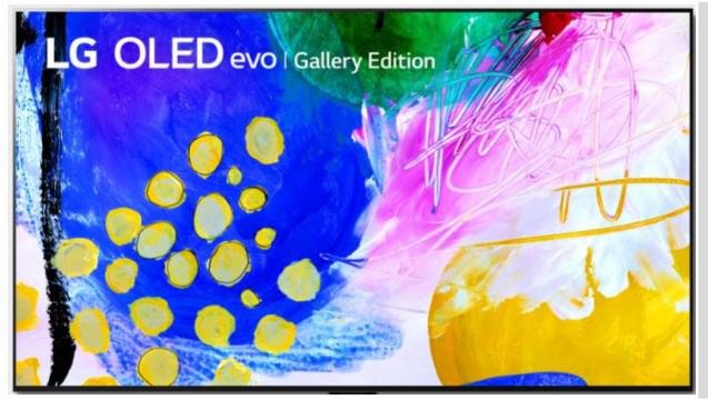 LG OLED evo Gallery Edition de 65 polegadas.