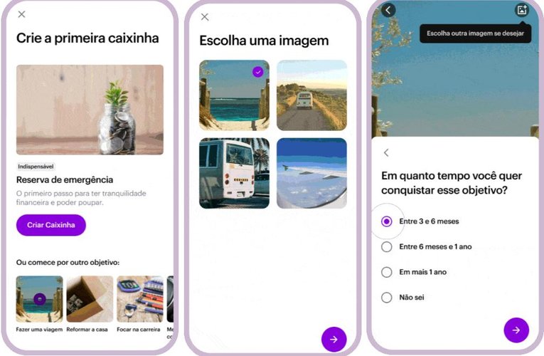 É possível investir entre 3 e 6 meses, 6 meses e 1 ano ou por mais de 1 ano.