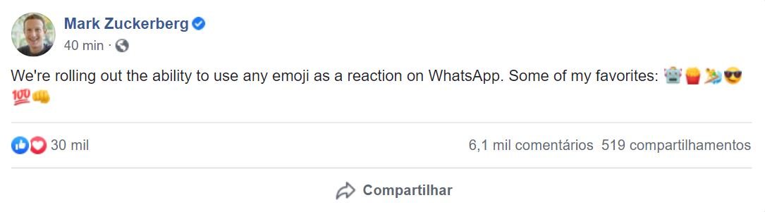 Mark Zuckerberg WhatsApp