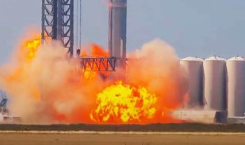 Imagem de: Foguete da SpaceX explode em teste; 'não é bom', diz Elon Musk