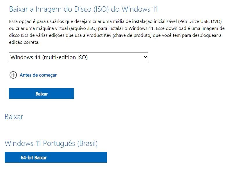 Pendrive P/ Formatação Windows 11 Pro Original Todas as Versoes 64