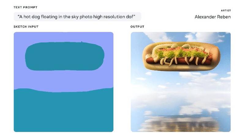 A IA se alimenta de descrição textual e desenhos para gerar as imagens.