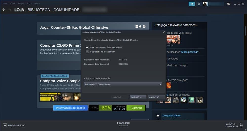 Como baixar o CS:GO pela Steam de graça - Mais Esports