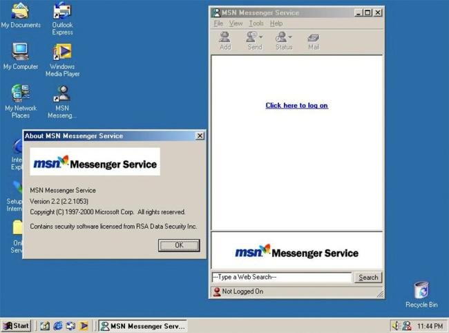 Versão clássica do MSN.