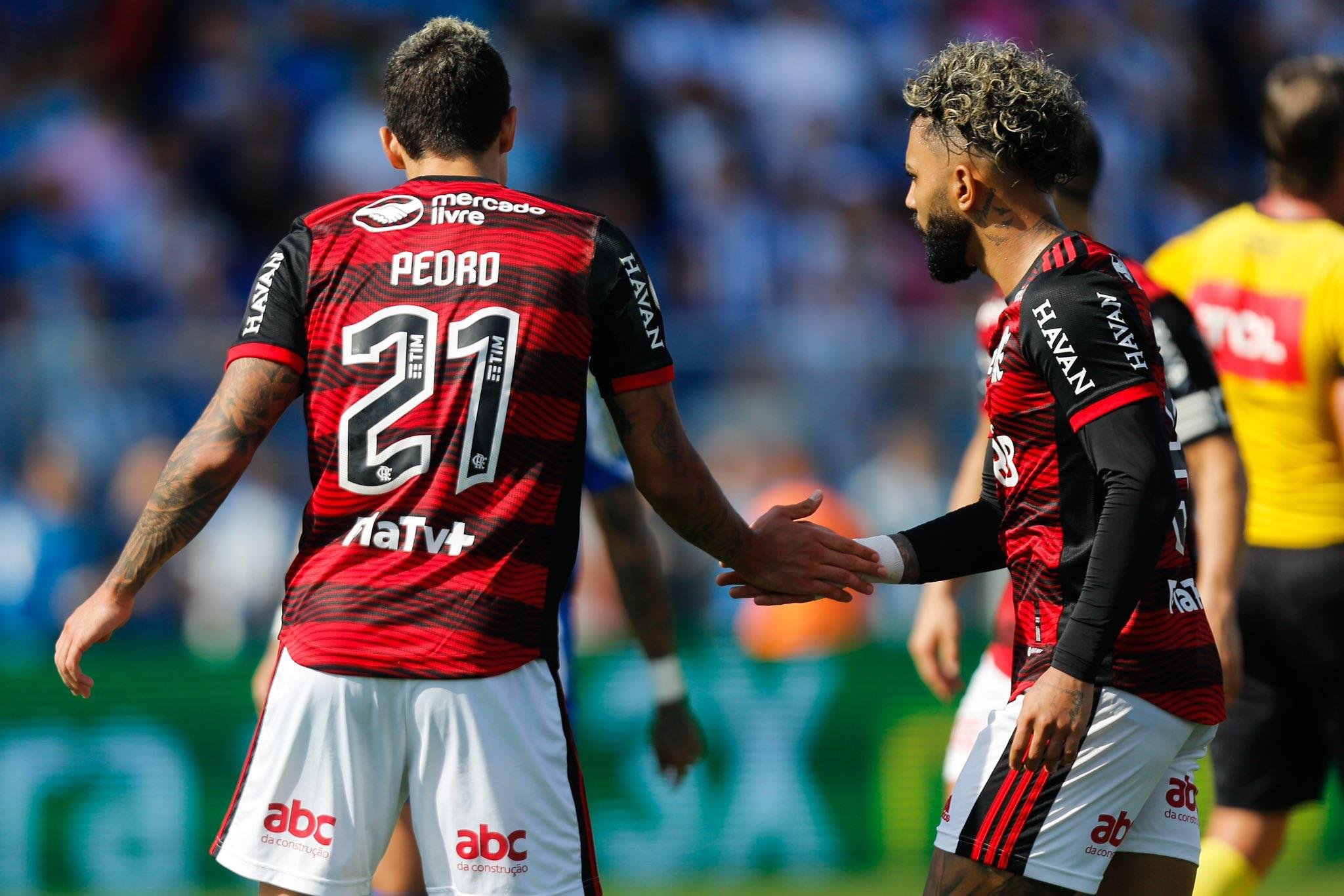 Pedro e Gabigol são os atacantes do Flamengo na Copa do Brasil