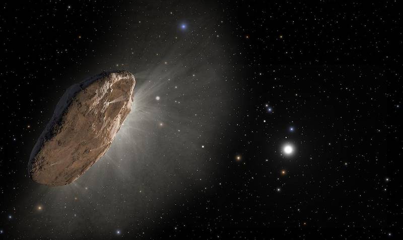 A equipe de cientistas espera descobrir as diferenças entre os objetos Oumuamua (imagem) e Borisov