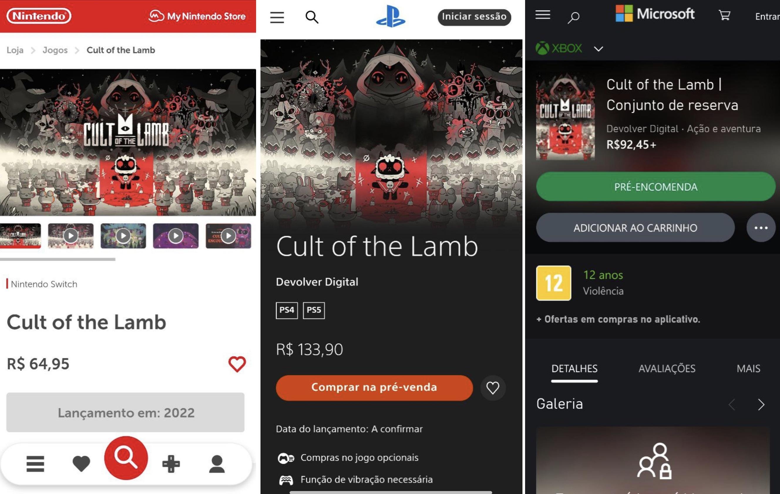 Sony não pagou para Cult of the Lamb não ir pro Game Pass