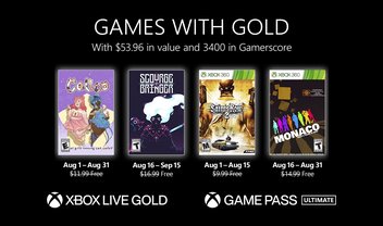 Xbox Games with Gold de agosto tem Calico, Saints Row 2 e mais; veja