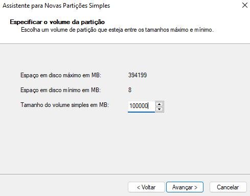 Processo para criar uma nova partição no seu HDD ou SDD - Capturas feitas pela redação TecMundo. (TecMundo)