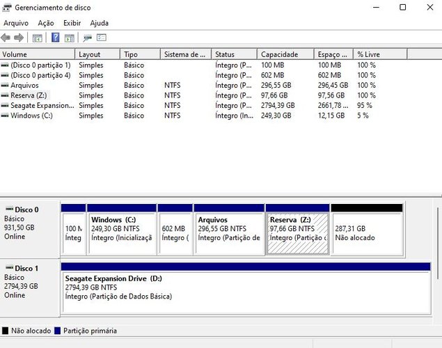 Processo para criar uma nova partição no seu HDD ou SDD - Capturas feitas pela redação TecMundo. (TecMundo)