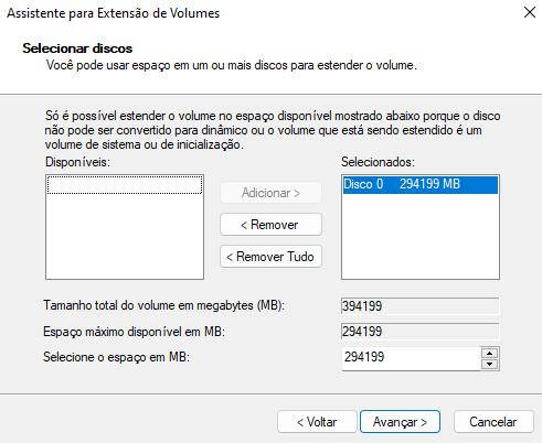 Processo para aumentar uma partição no seu HDD ou SDD - Capturas feitas pela redação TecMundo. (TecMundo)