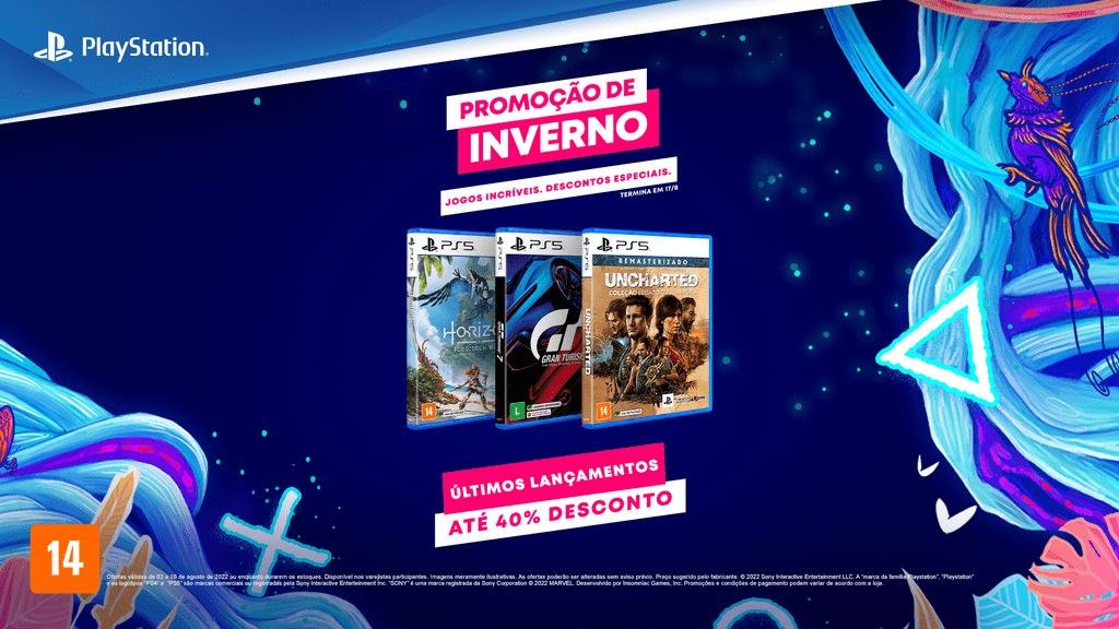Promoção de Inverno da PlayStation Store vai até o dia 17 de agosto deste ano