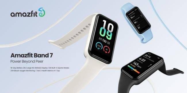 A Band 7 tem display AMOLED 112% maior que o da versão anterior.