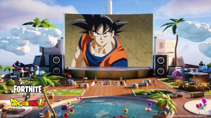 Você pode acessar várias ilhas do Criativo para assistir a alguns episódios de Dragon Ball Super