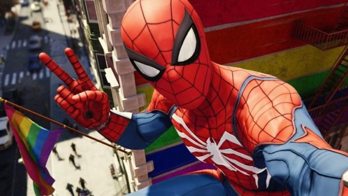 Nosso herói Marvel's Spider-Man I Modder foi banido após substituir as  bandeiras de arco-íris