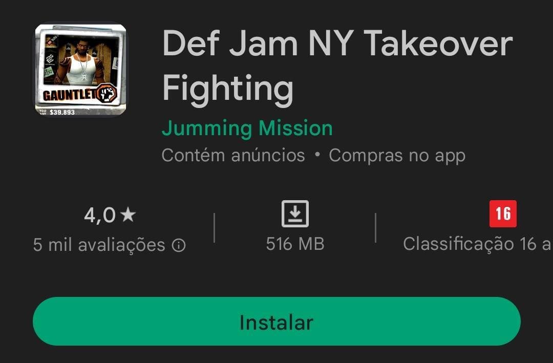 Download Def Jam NY Takeover Fighting android on PC