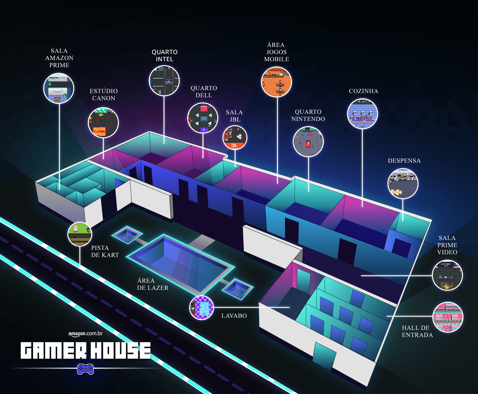 O mapa do Metaverso da Amazon