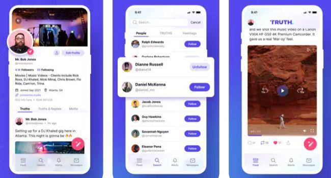 O app da Truth Social está disponível na App Store.