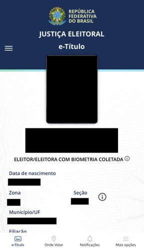 Faça login na plataforma para visualizar o seu título de eleitor digital