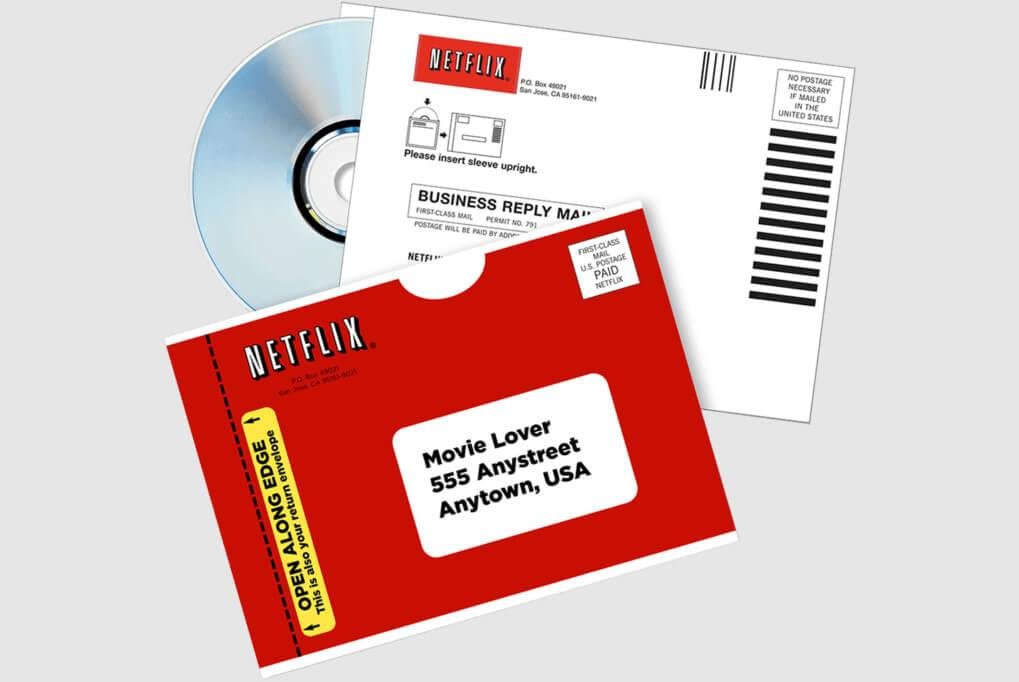 Envelopes enviados pela Netflix via correios. (Netflix)