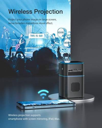 É possível conectar o smartphone através da rede Wi-Fi.
