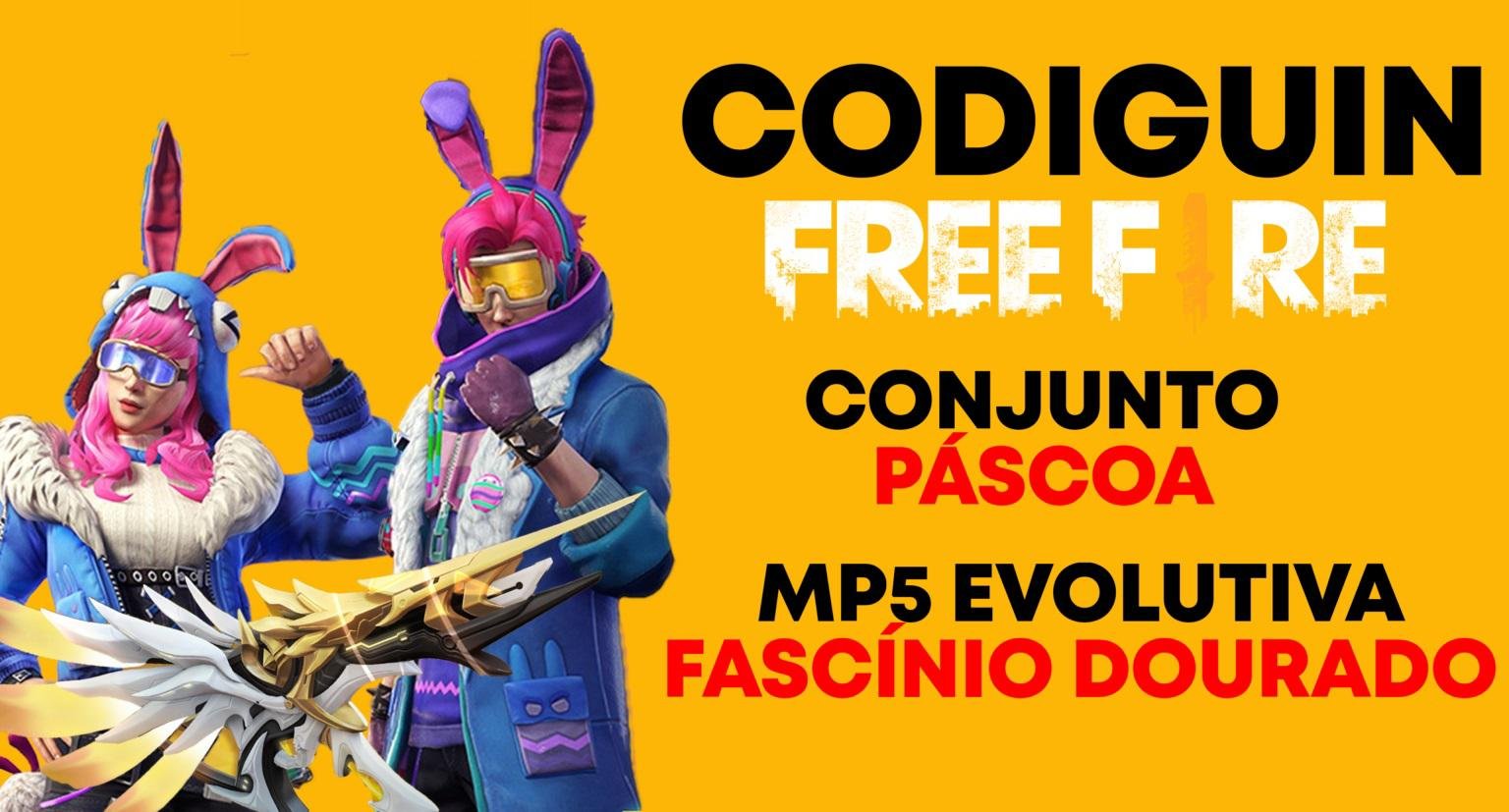 Codiguin Free Fire: Lista de códigos para esta segunda-feira, 08