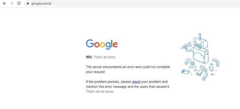Erro 500 é um dos mais comuns a afetarem sites e páginas na internet