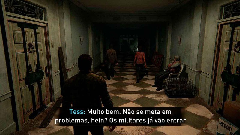 Descrição da Imagem: Legendas do jogo em partes de gameplay