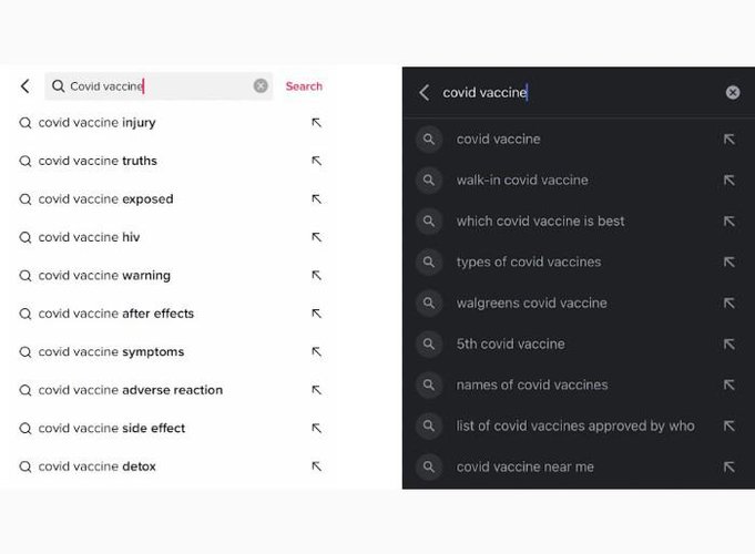 Buscas sugeridas no Google são menos enviasadas que no TikTok
