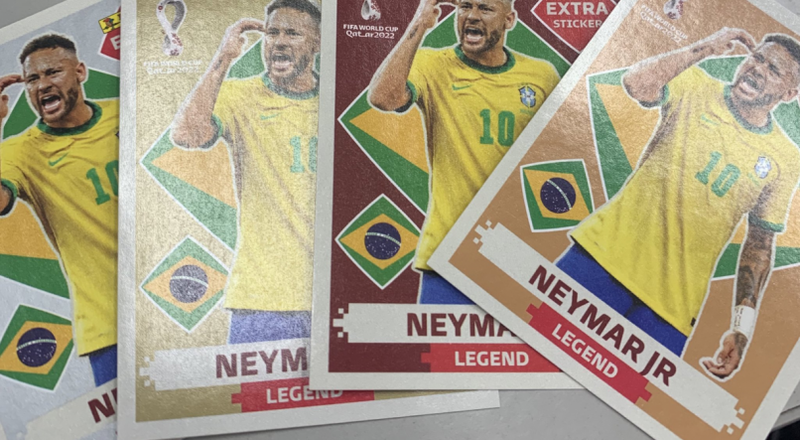 Figurinha Rara de Neymar