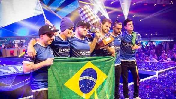 A SK Gaming bicampeã mundial de CS:GO — Foto: Divulgação/ESL