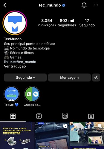 Instagram é um dos apps que possuem Modo Escuro