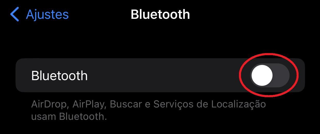 Deixe o Bluetooth ligado apenas quando for usá-lo