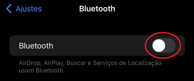 Deixe o Bluetooth ligado apenas quando for usá-lo