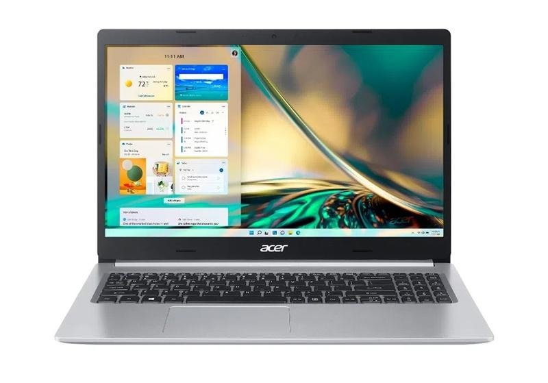 O notebook Acer oferece opções para upgrade de armazenamento interno.