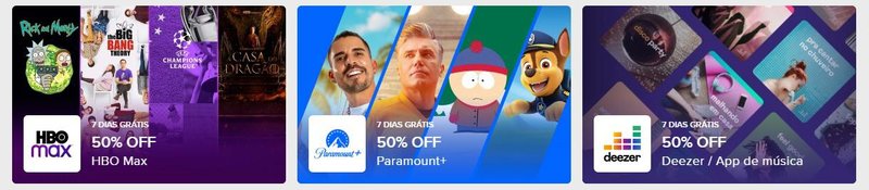 HBO Max, Paramount + e Deezer podem ser assinados com 50% de desconto