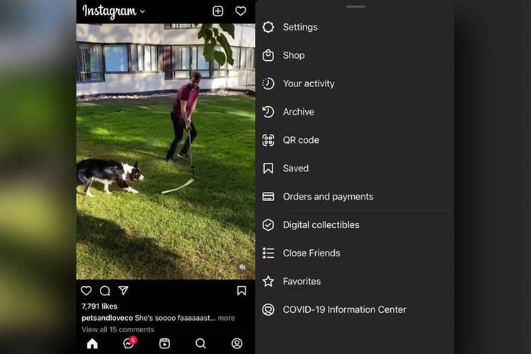 Uma das telas de interface testadas pelo Instagram. (Fonte: TechCrunch / Reprodução)