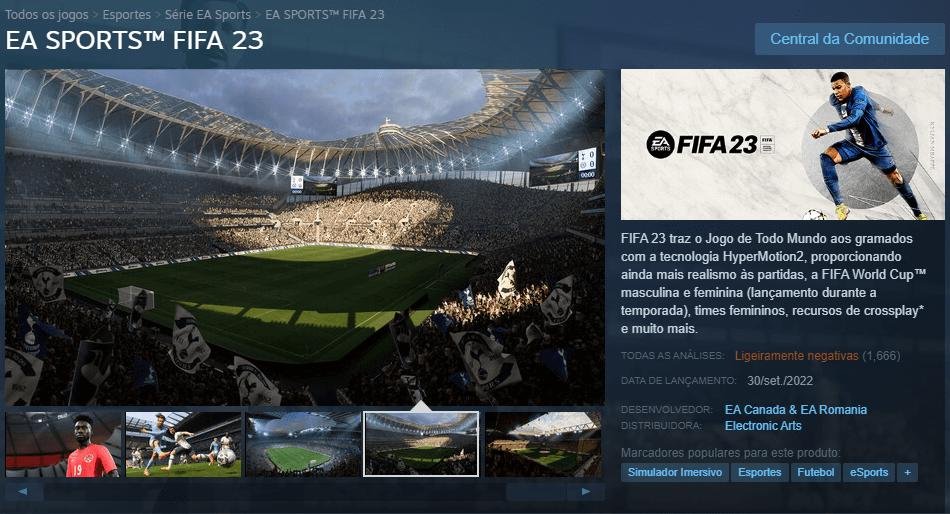 Fifa 23 Steam Offline - Jogos (Mídia Digital) - DFG