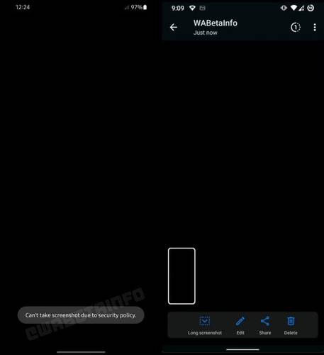 Com a função ativada, o destinatário fica impossibilitado de tirar prints das imagens recebidas.