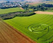 Aliens? Agroglifo misterioso aparece em plantação em Santa Catarina 