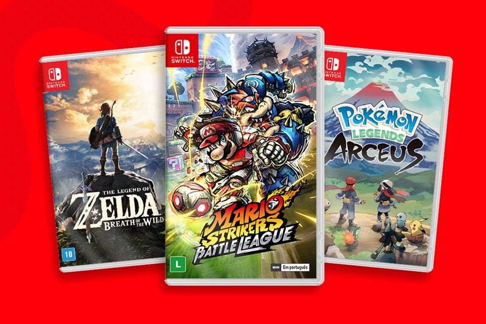 Próximos lançamentos em mídia física para o Nintendo Switch