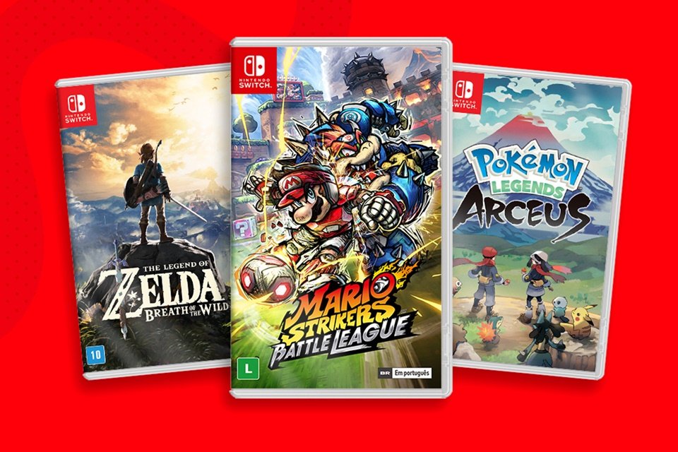 Nintendo: jogos físicos do Switch poderiam custar R$ 450 no Brasil