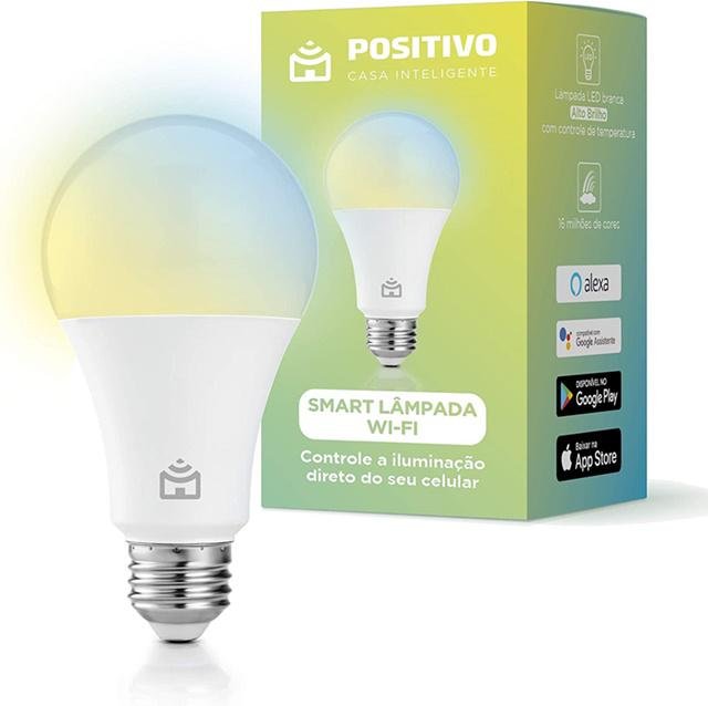 A lâmpada inteligente Positivo é uma das mais populares do segmento