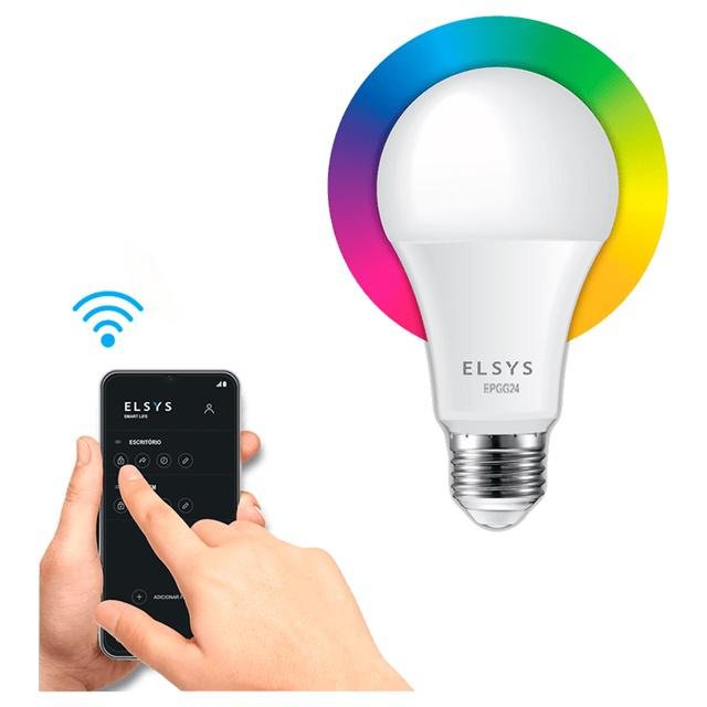 O app dessa lâmpada ajusta rapidamente a temperatura da cor
