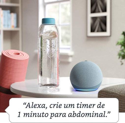 O Echo Dot recebe comandos de voz através da Alexa