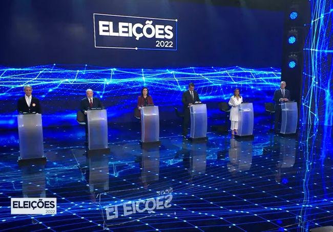 O debate do primeiro turno contou com seis candidatos.