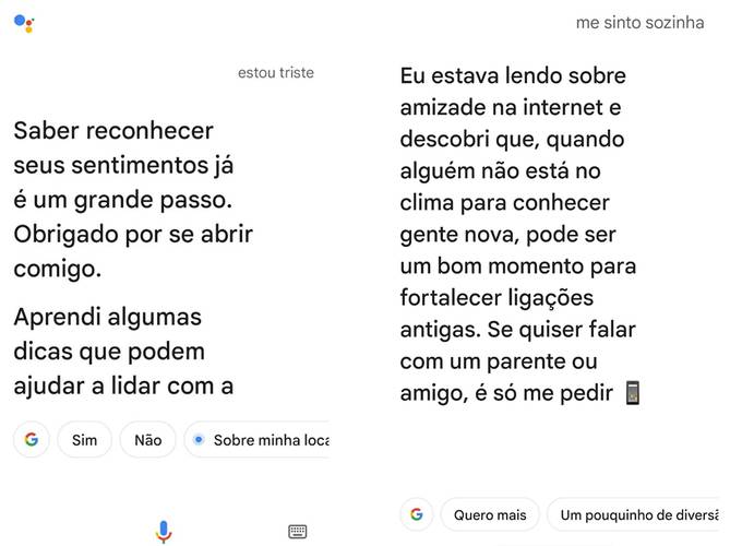 Google Assistente saúde mental