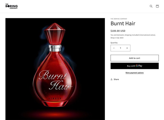 Elon Musk perfume