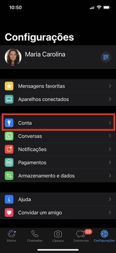 Esconder o online no WhatsApp