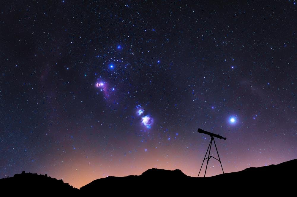 As estrelas de Órion são tão brilhantes que dispensam o uso de telescópios (Fonte: Shutterstock)